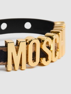 MOSCHINO Printed Suede Belt Bracelet