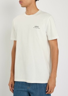 A.P.C. Logo-print Cotton T-shirt White