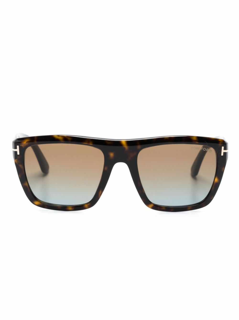 TOM FORD Eyewear Brown Alberto Square-Frame Sunglasses