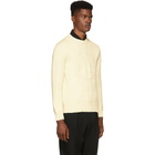 Alexander McQueen White Skull Cable Sweater