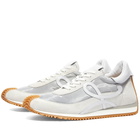 Loewe Men's Flow Runner Sneakers in Silver/White