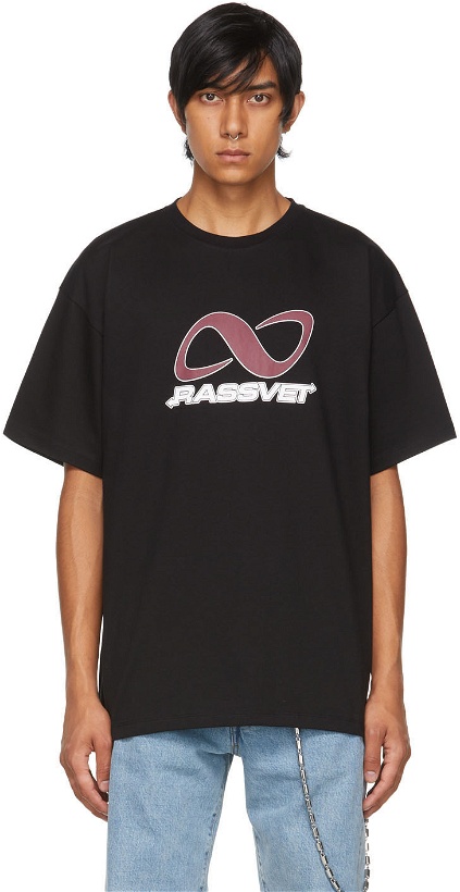 Photo: Rassvet Black Logo Graphic T-Shirt