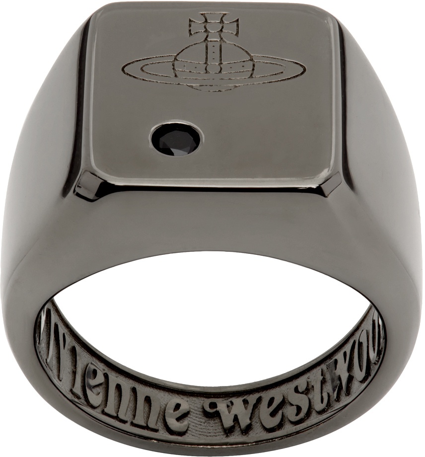 Vivienne Westwood Gunmetal Carlo Ring