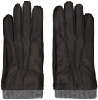 Paul Smith Black Deerskin Gloves