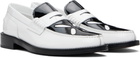 Stefan Cooke White Slashed Boat Shoes