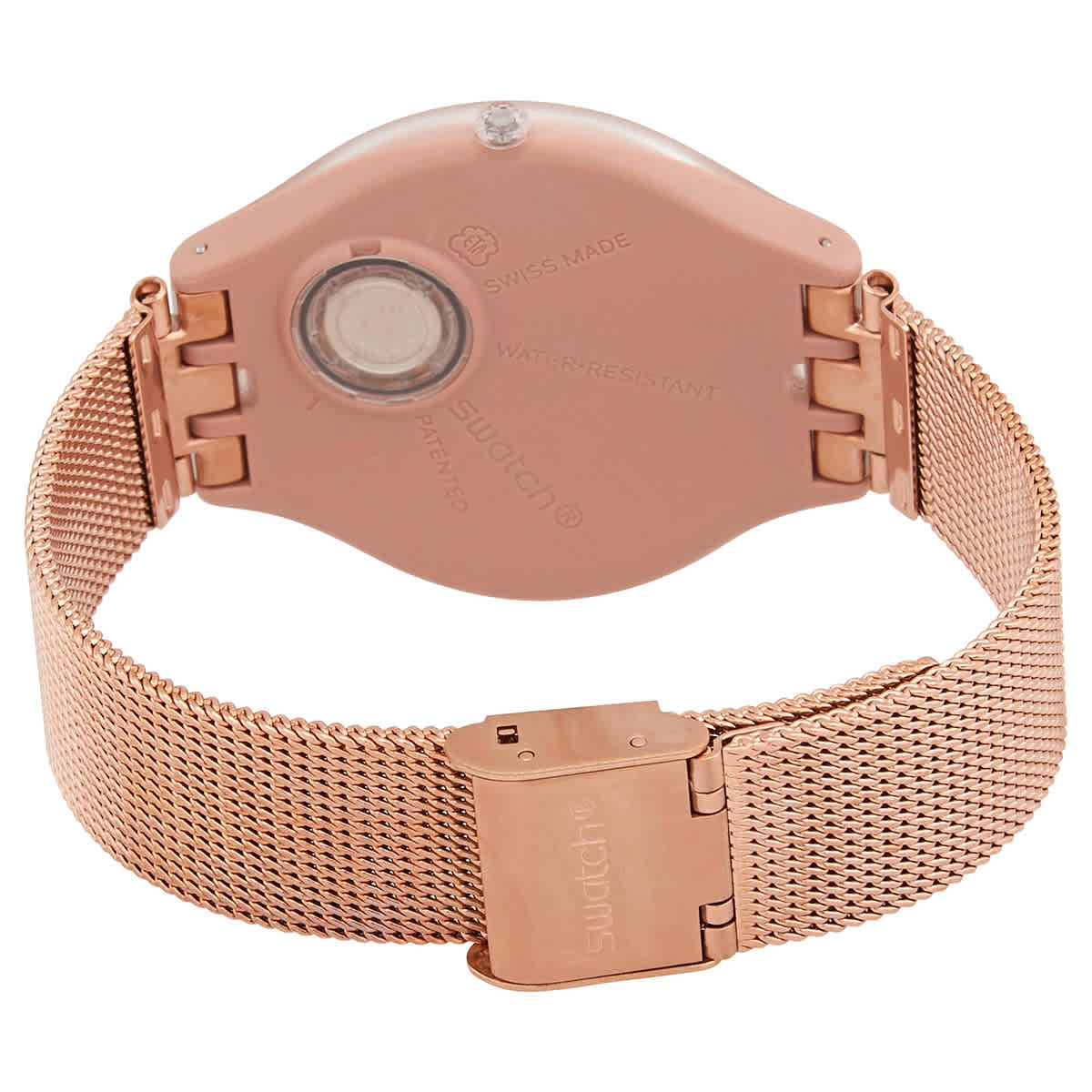 Swatch Skinchic Quartz Pink Dial Ladies Watch SVUP100M