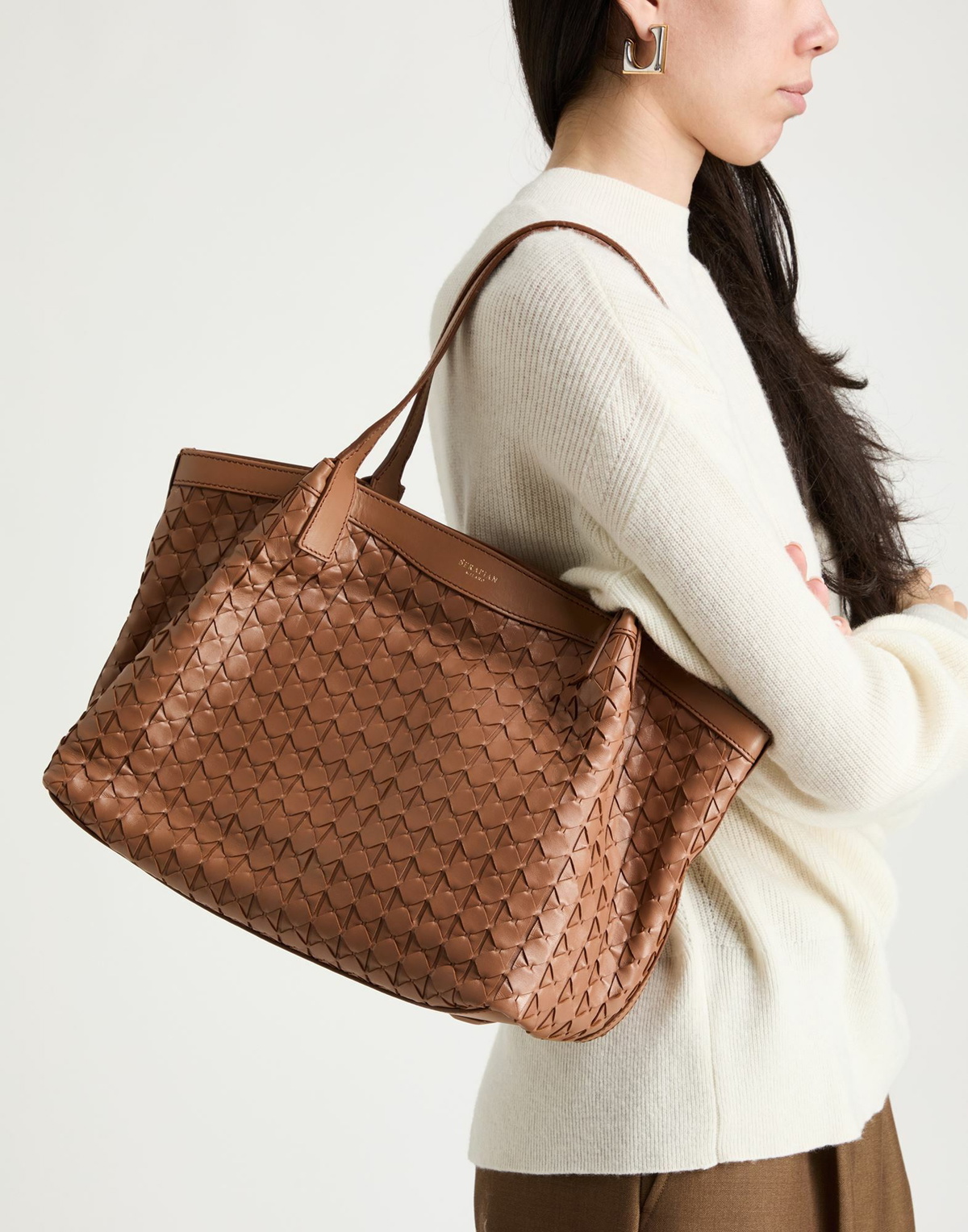 Serapian Womens Handbag Light brown