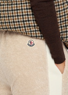 Moncler Panelled Fleece Sweatpants White