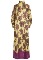 Alemais Jerry Floral-jacquard Woven Midi Dress Multicoloured