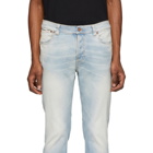 Nudie Jeans Blue Faded Lean Dean Jeans