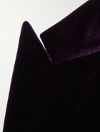 Ralph Lauren Purple label - Double-Breasted Cotton-Velvet Tuxedo Jacket - Purple