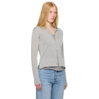 TOTEME Gray Fine Knit Cardigan