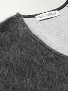 Our Legacy - Double Lock Brushed-Knit Sweater Vest - Gray