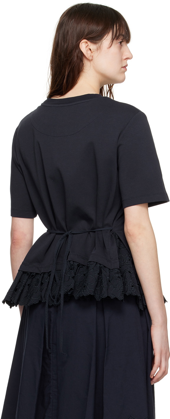 Erdem Navy Layered T-Shirt