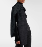 Balenciaga BB wool-blend scarf