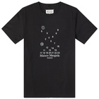 Maison Margiela Men's Embroidered Numbers Logo T-Shirt in Black