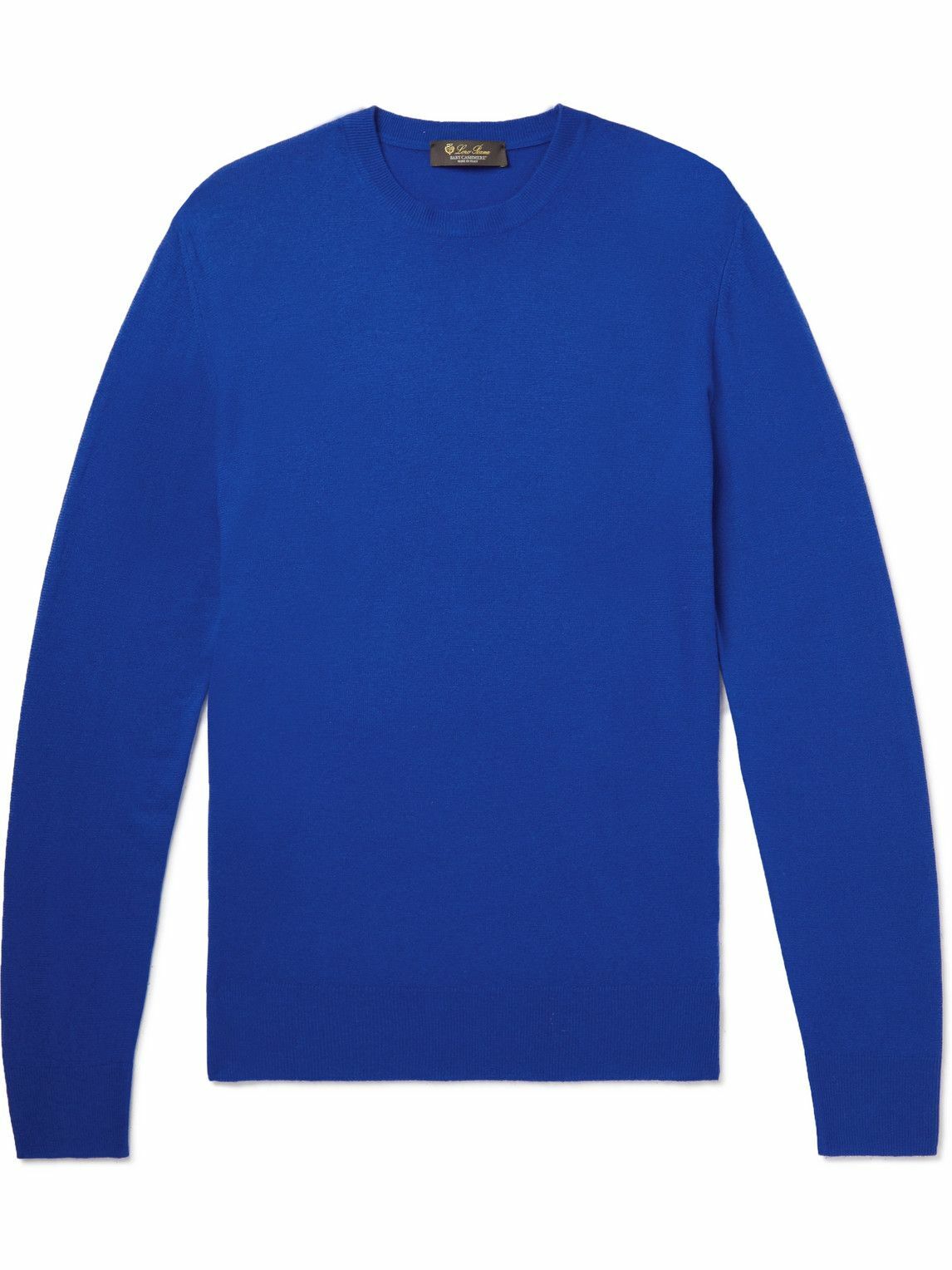 Loro Piana - Baby Cashmere Superlight Dyed Crewneck - Blue Loro Piana