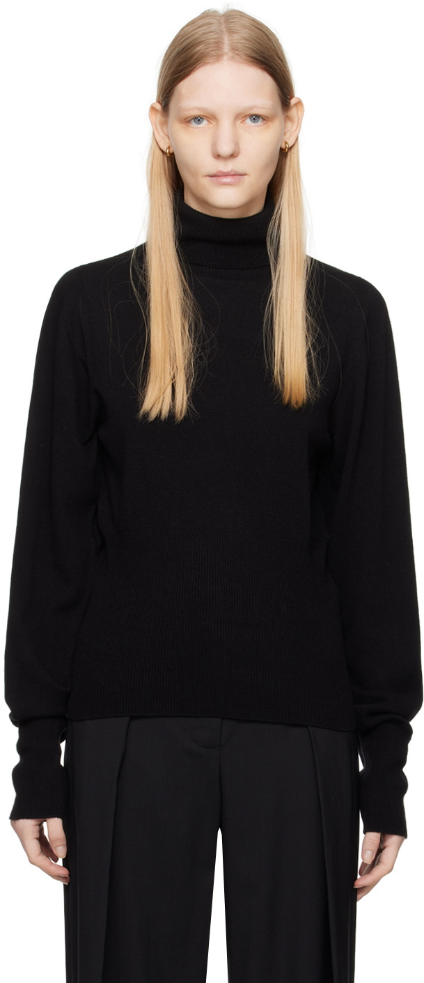 LOW CLASSIC Black Bishop Sleeve Sweater Low Classic
