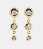 Octavia Elizabeth Nesting Gem 18kt gold drop earrings with diamonds