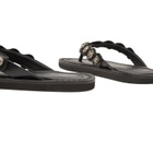 Toga Pulla Women's Leather Flip Flops in Black