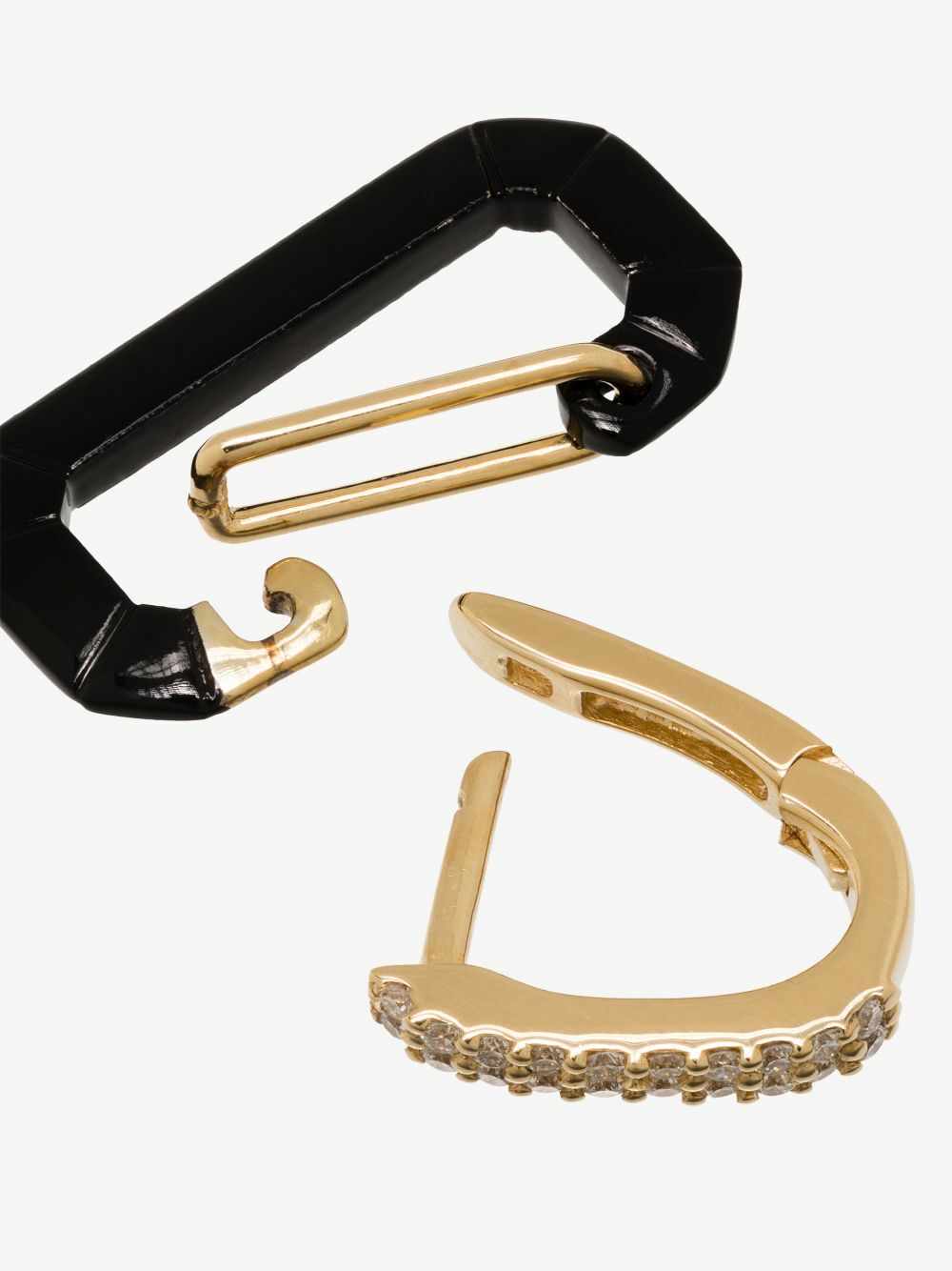 イヤリング Small Chiara Earring in 18 carat Gold and diamonds Eéra Chiara Small 18kt gold single earring with diamonds EÉRA