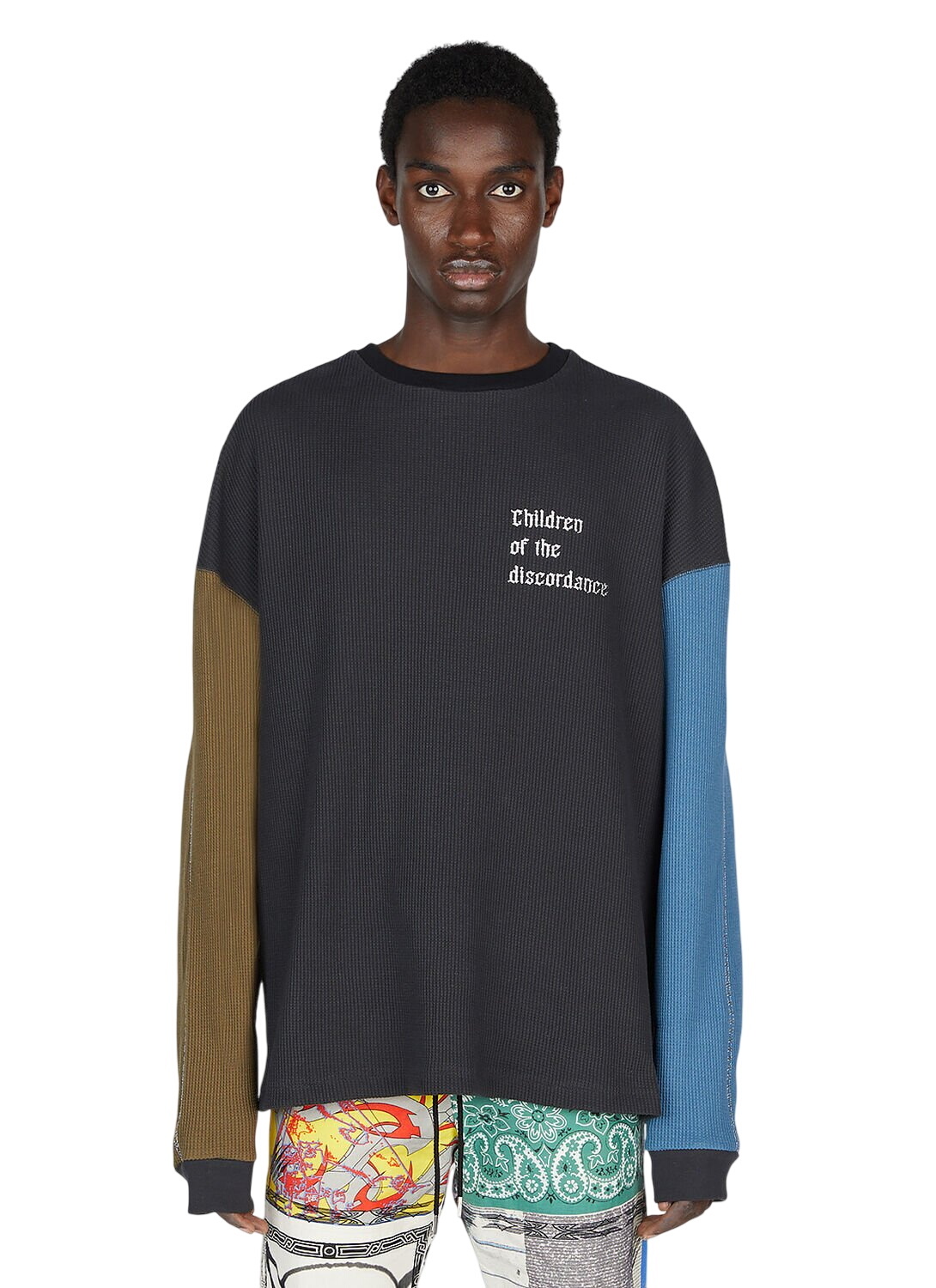 Children of the Discordance Navy Vintage Bandana Patchwork Short