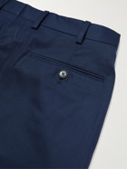 BRIONI - Cotton-Gabardine Shorts - Blue