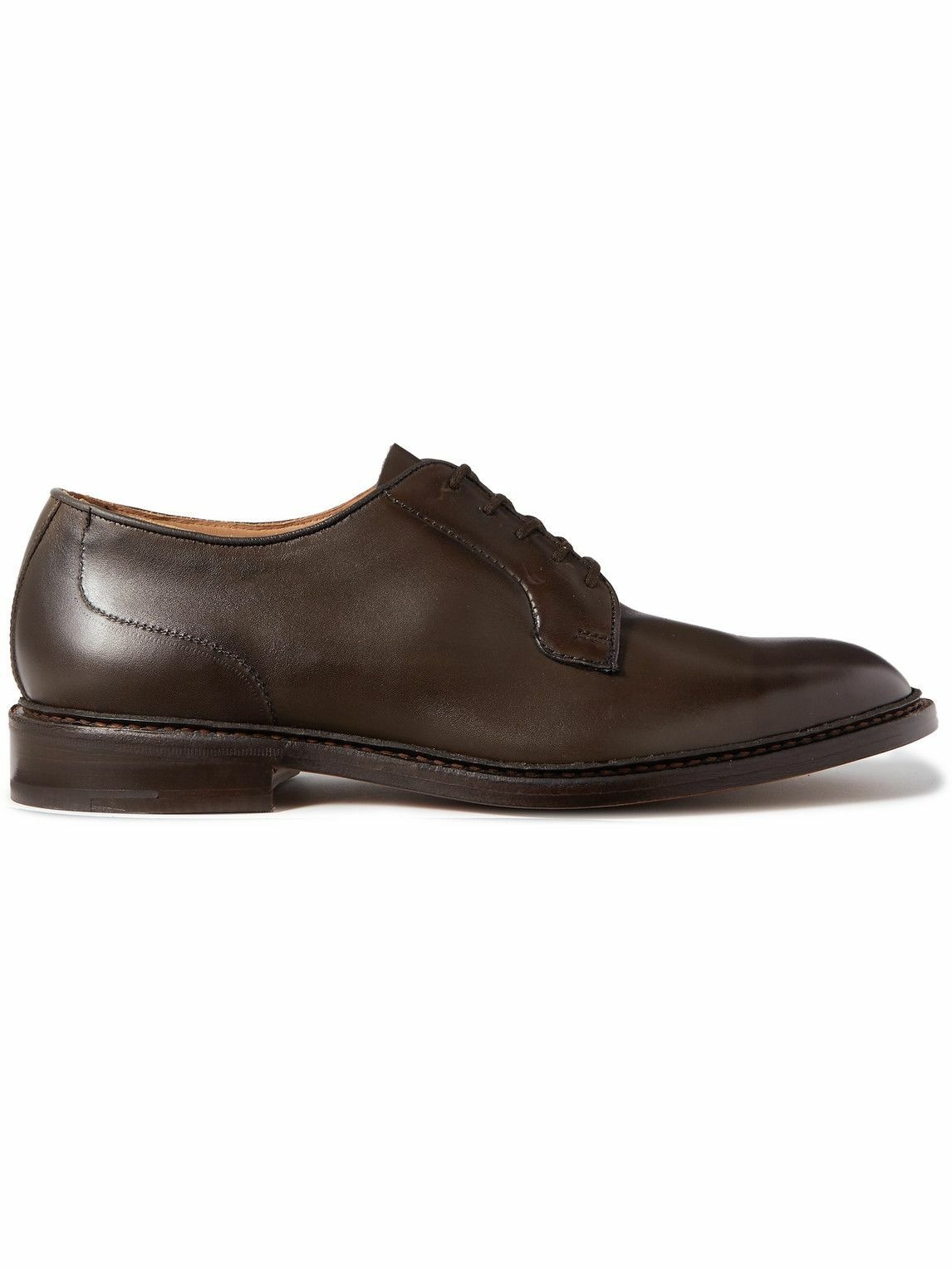 Photo: Tricker's - Robert Leather Derby Shoes - Brown