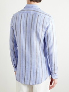 Etro - Striped Linen Shirt - Blue