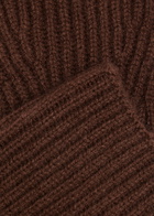 Loop Cashmere Fingerless Cashmere Mittens - Brown - One Size