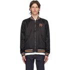 Nudie Jeans Black Misfit Creature 2 Bengan Bomber Jacket