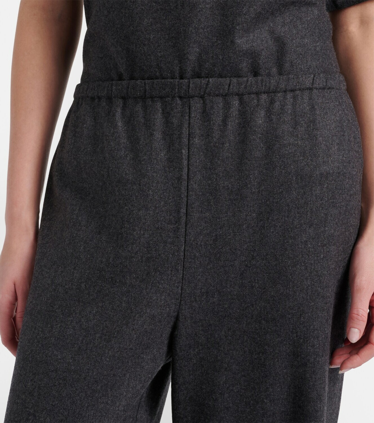 Asceno Austin wool and cashmere wide-leg pants