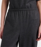 Asceno Austin wool and cashmere wide-leg pants