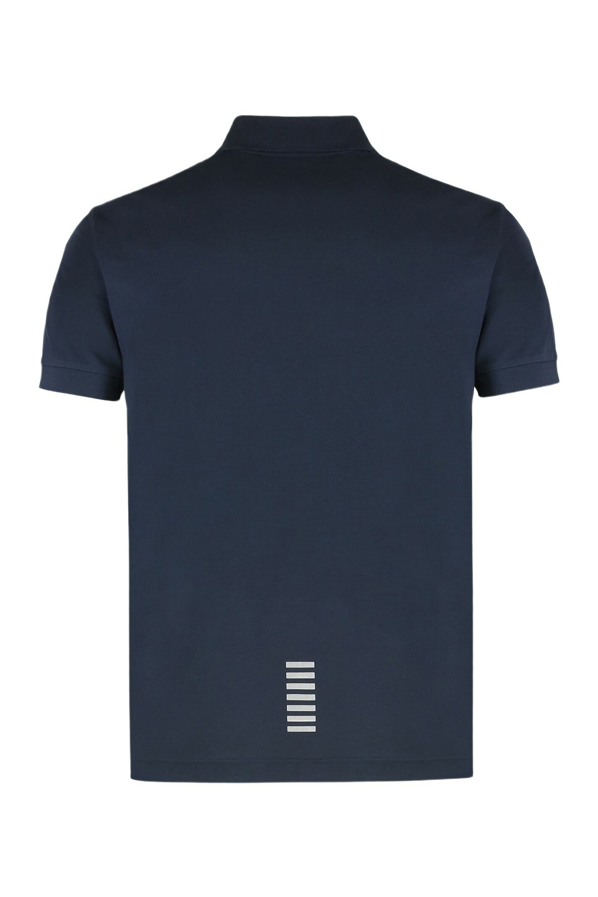 EA7 Logo Detail Stretch Cotton Polo Shirt