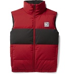 Z Zegna - Reversible Quilted TECHMERINO Wool-Blend Down Gilet - Red
