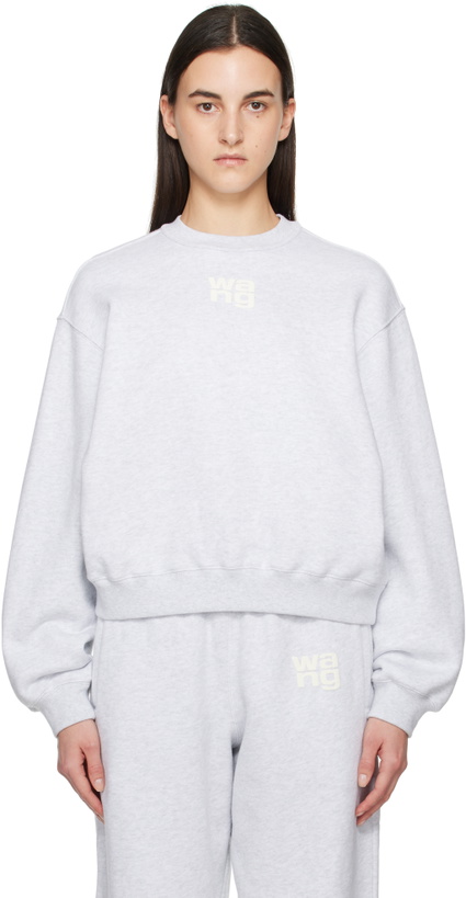 Photo: alexanderwang.t Gray Puff Logo Sweatshirt