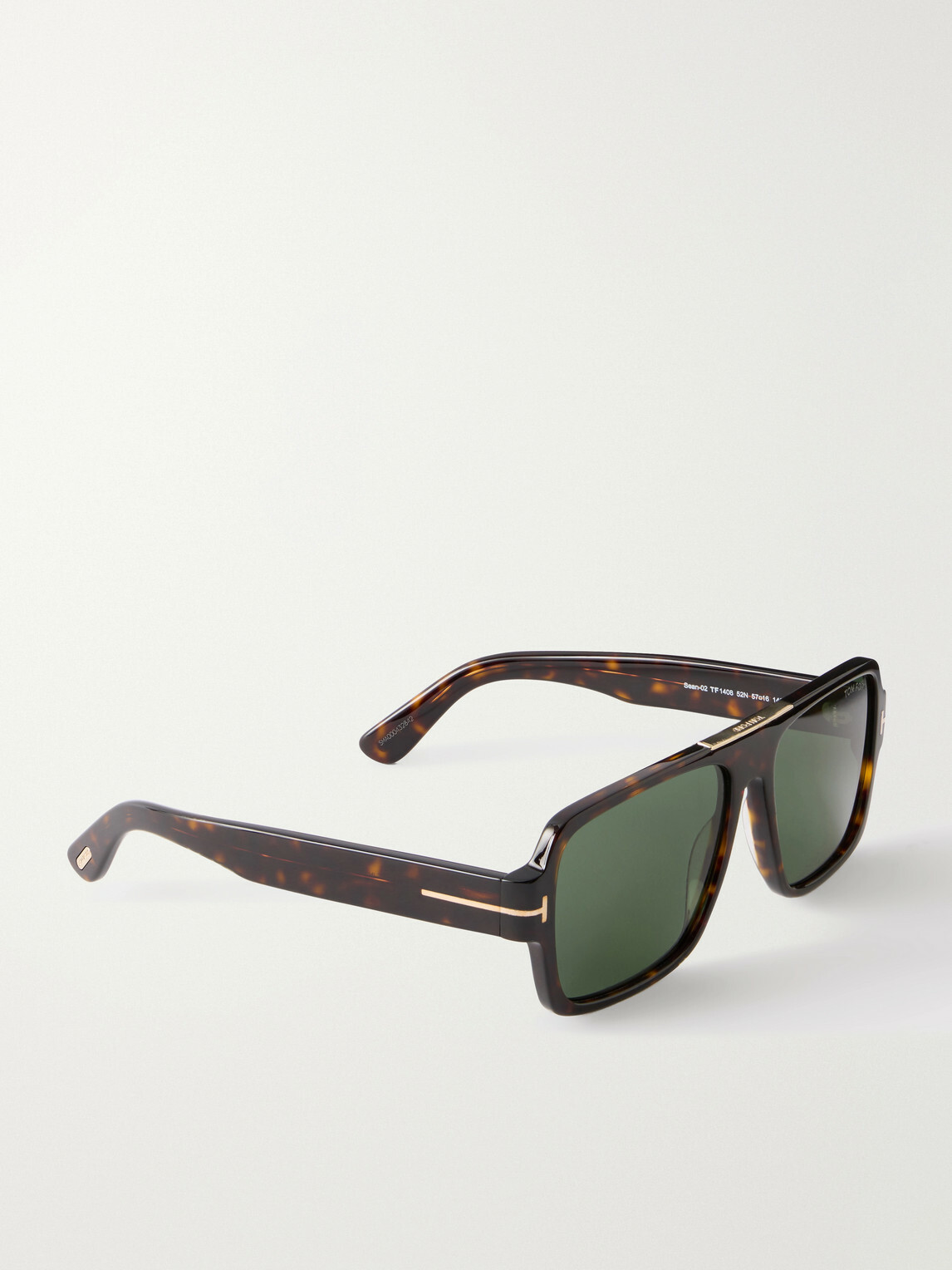 TOM FORD - Sean-02 Rectangular-Frame Tortoiseshell Acetate Sunglasses - Brown