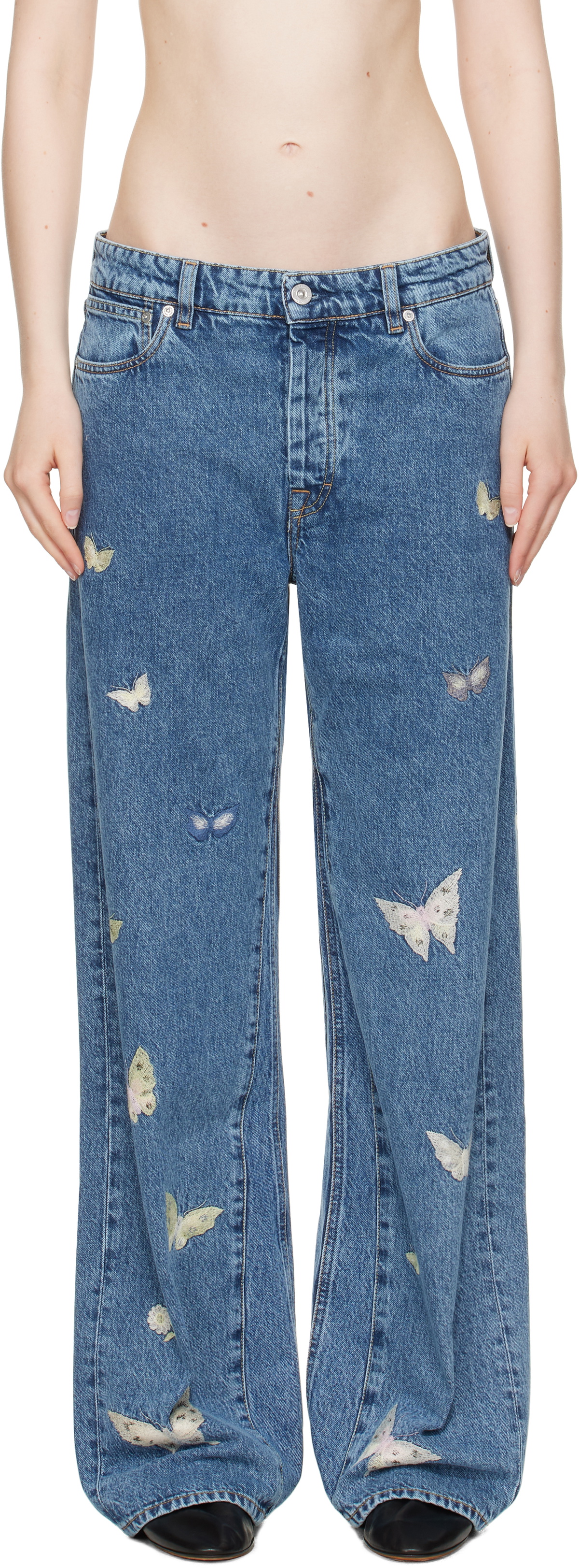 Our Legacy Women's Treble Cut in Shadow Wash Denim Our Legacy