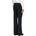 Ernest W. Baker Black Cuffed 70's Trousers