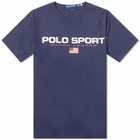 Polo Ralph Lauren Men's Polo Sport Logo T-Shirt in Cruise Navy/White