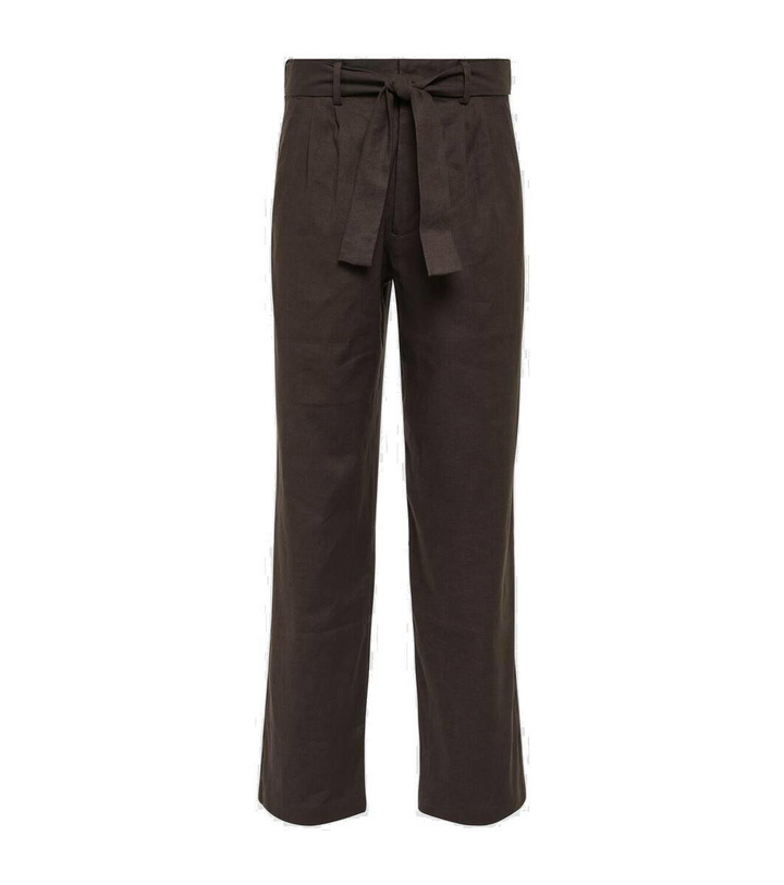 Photo: Commas Linen-blend straight pants