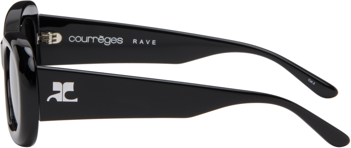 Courrèges Black Rave Sunglasses