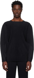 Homme Plissé Issey Miyake Black Monthly Color January Long Sleeve T-Shirt