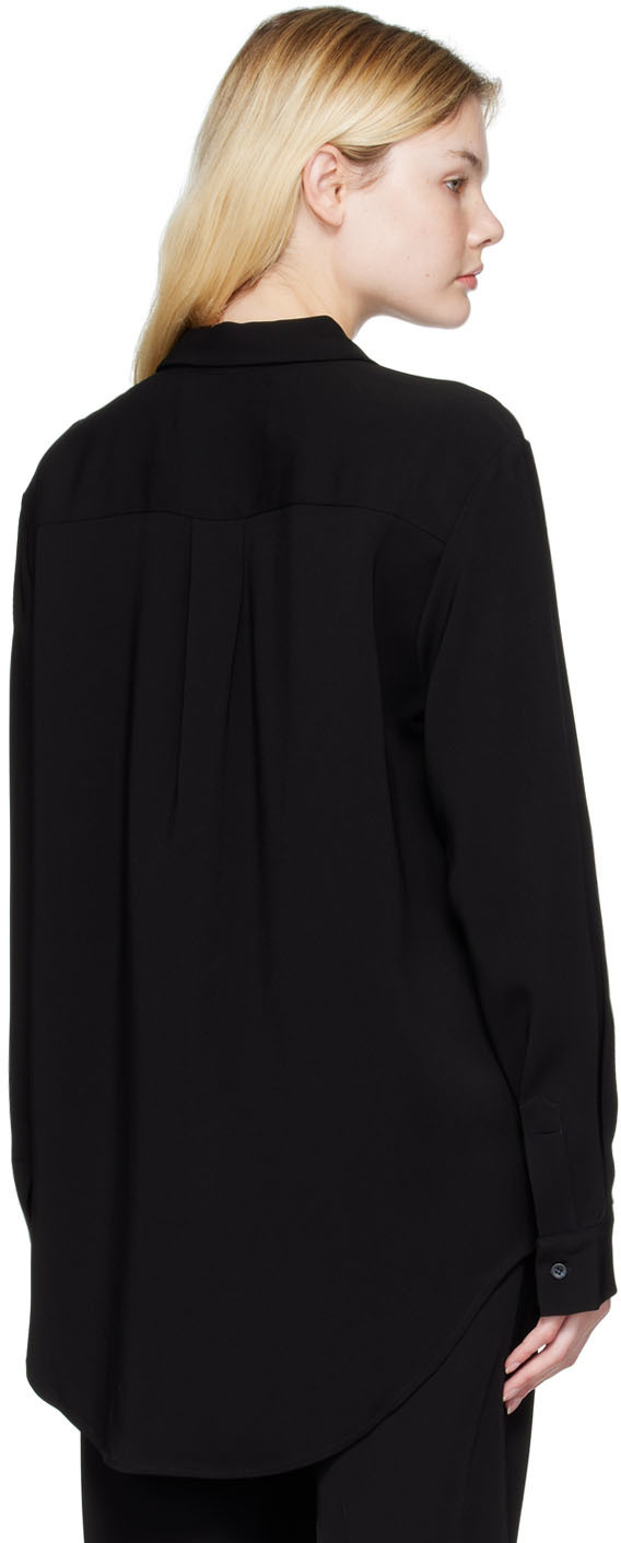 ASCENO Black London Pyjama Shirt