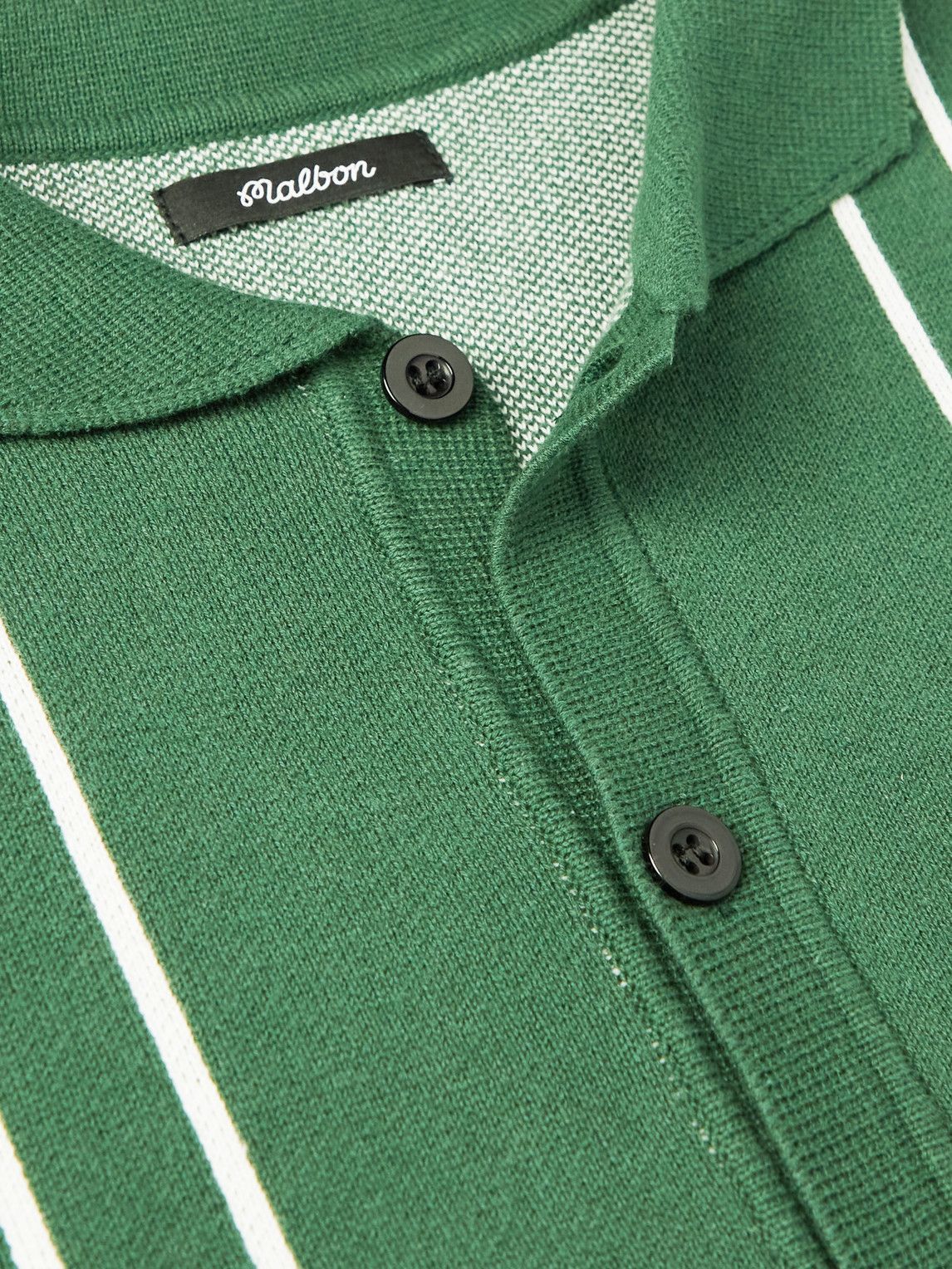 Malbon Golf - Cardinal Pique Polo XXL / Hunter Green