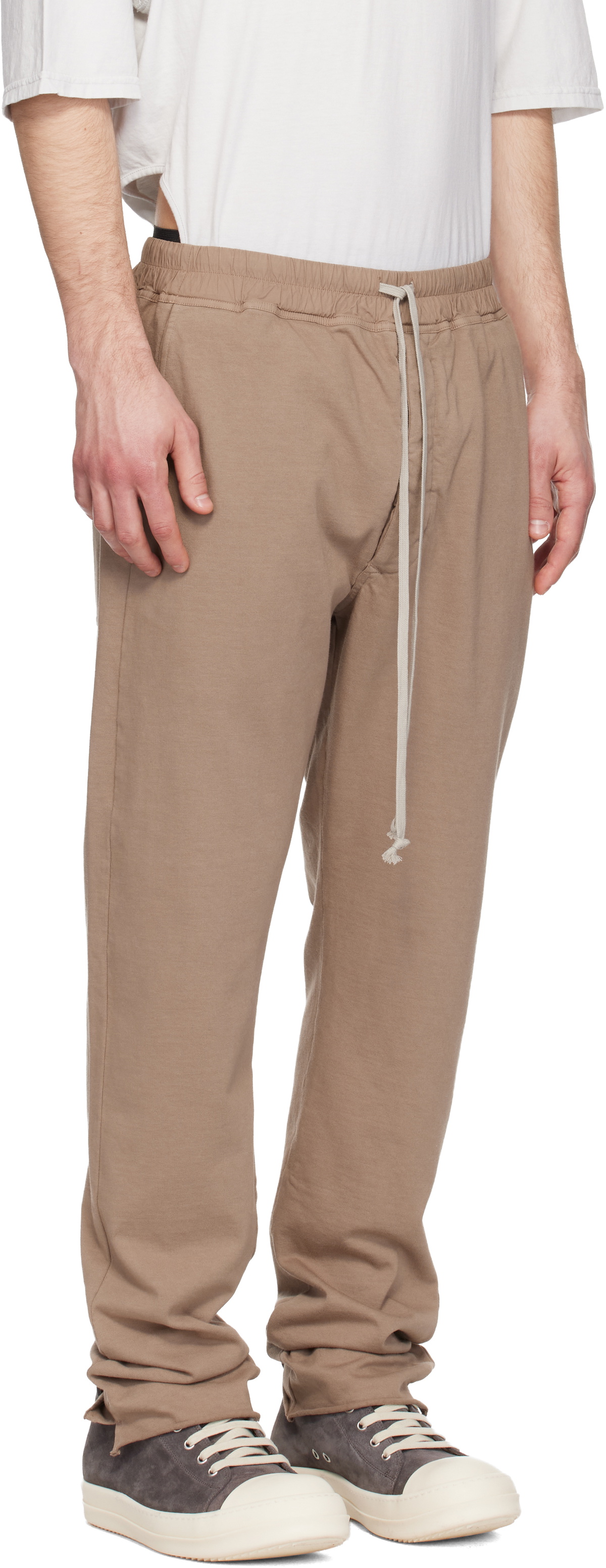 Rick Owens DRKSHDW Taupe Temple Berlin Drawstring Sweatpants