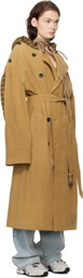 Y/Project Beige Insert Hood Trench Coat
