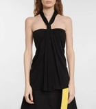 Loewe Halterneck crêpe jersey top