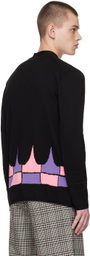 Comme des Garçons Homme Plus Black Graphic Cardigan