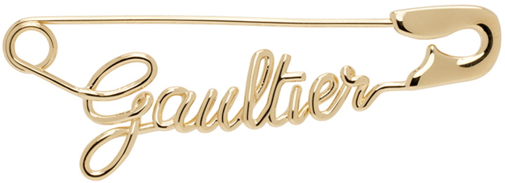 Photo: Jean Paul Gaultier Gold 'The Gaultier Safety Pin' Single Earring